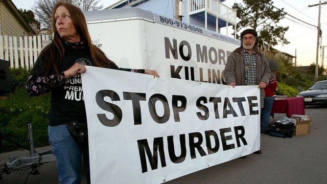 Protesta contra la pena de muerte