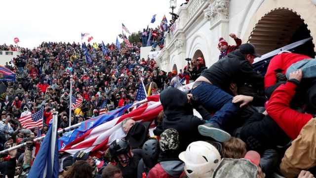 Pro-Trump protesters storm the Congress building