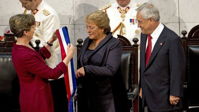 Bachelet y Piñera