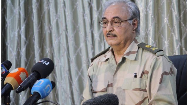 Libyan military commander Khalifa Haftar