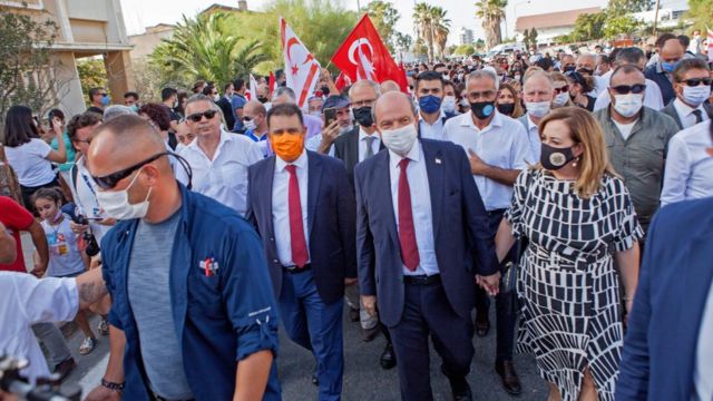 Kuzey Kıbrıs Başbakanı Ersin Tatar, Maraş'a giriyor.