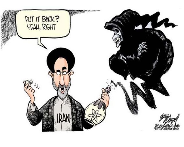 Iran-US relations: Nine cartoons tell the story - BBC News