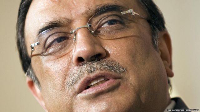 पाकिस्तानचे माजी राष्ट्राध्यक्ष आसिफ अली झरदारी.