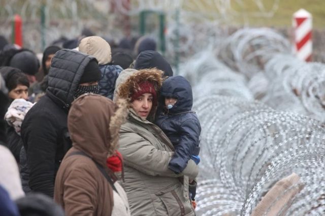Polonya-Belarus sınırındaki göçmenler