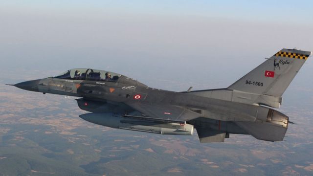 На озброєнні турецьких ВПС стоять F-16, більшість з яких модернізовані до сучасного рівня Block 50+ (архівне фото)