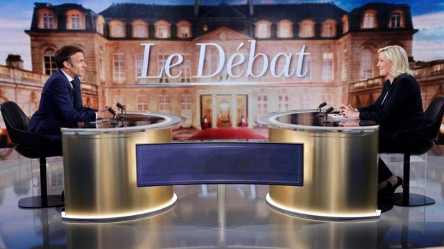 Дебаты Макрона и Ле Пен