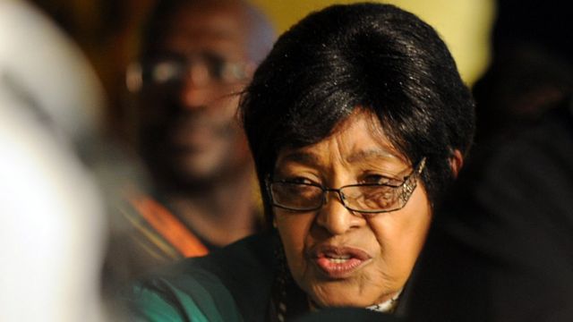 Winnie Mandela, former wife of former South African President Nelson Mandela attends the opening of the 53rd National Conference of the African National Congress (ANC) on December 16, 2012 in Bloemfontein.