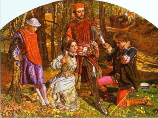 'Valentine Rescuing Sylvia from Proteus' (1851), de William Holman Hunt