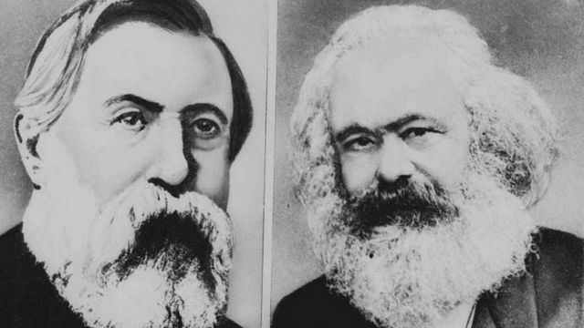 Federico Engels y Carlos Marx