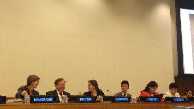 2016년 유엔에서 자신의 이야기를 전한 김 씨