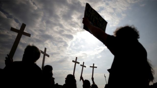 Protesto em Brasília contra as mais de 600 mil mortes por covid