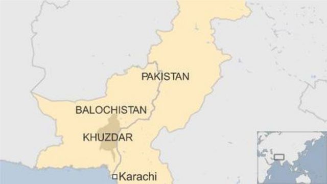 Khuzdar, Pakistan map
