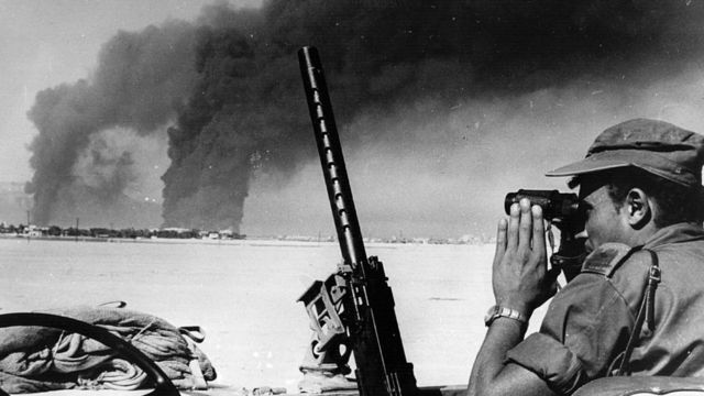 Soldado israelí durante la Guerra de los Seis Días