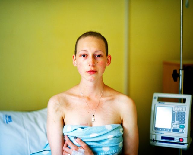 Carly Clarke's photograph Last Day of Chemotherapy, which was shortlisted in the Portrait of Britain Awards 2018