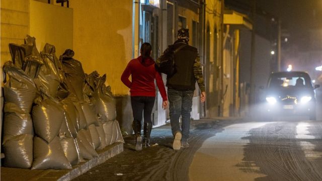 Bolsas de ceniza del Etna en Zafferana