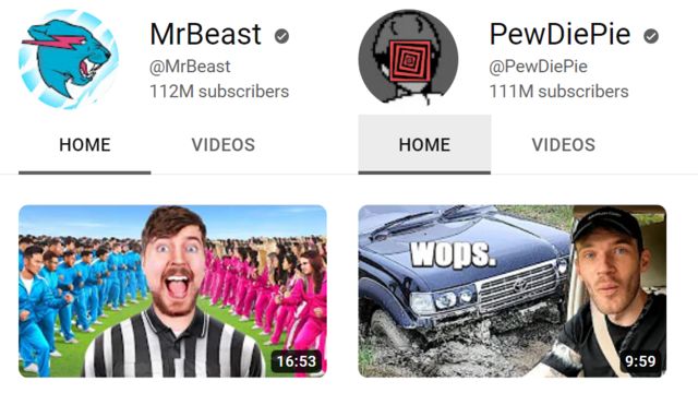 MrBeast vs T-Series - LIVE Sub Count (Battle for #1 Most Subscribed) 