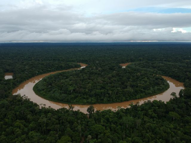 Rio Itacoaí na região da Terra Indígena Vale do Javari, em Atalaia do Norte (AM);