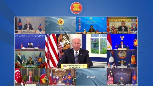 Hội nghị cấp cao ASEAN - Mỹ lần thứ 9 diễn ra theo hình thức trực tuyến hồi tháng 10/2021