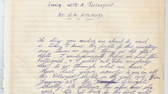 La primera página del diario de Wally Hitchings, el padre de Shirley.