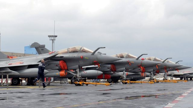 Armada jet tempur Rafale milik Angkatan Udara Prancis