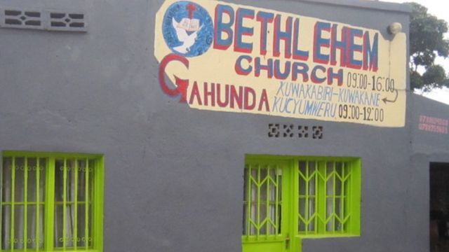 Una iglesia cerrada en Ruanda