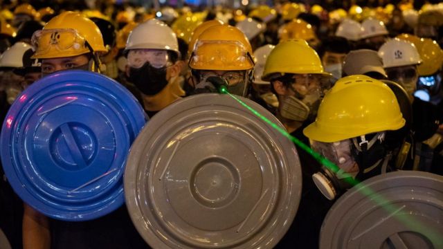 香港示威現場