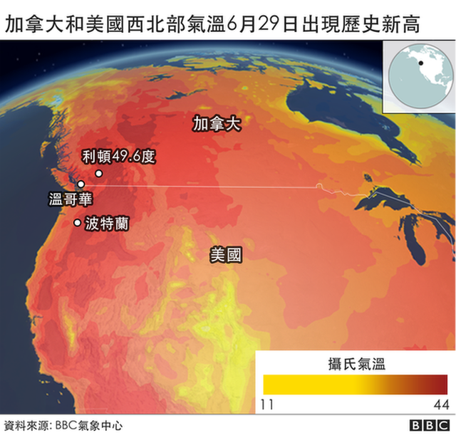 美国加拿大高温 热死人的北美热盖天气给我们什么警讯 c News 中文