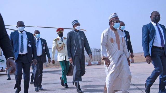 President Buhari reisde naar België voor de EU-AU-top