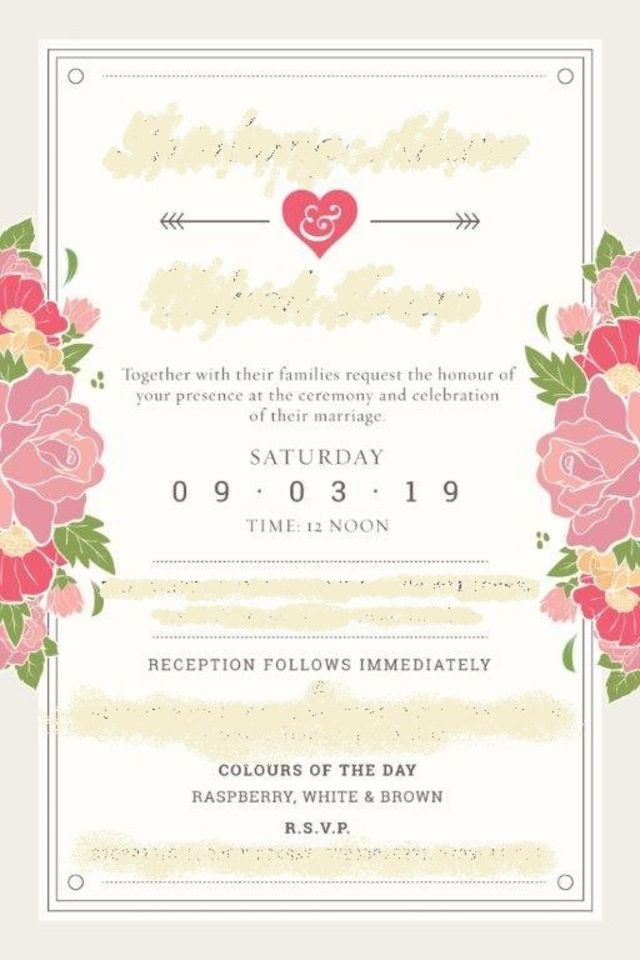 Wedding card