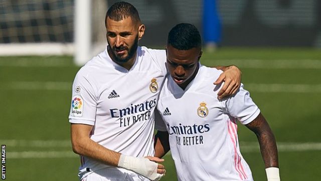 Zinedine Zidane Denies Problem Between Real Madrid Pair Karim Benzema And Vinicius Junior Bbc Sport