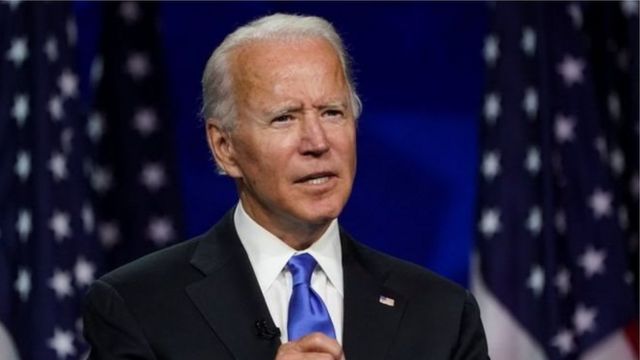 Makamu wa rais wa zamani, Joe Biden amesema kuwa hasimu wake amesabisha '' hasira nyingi, uoga mwingi na mgawanyiko mkubwa