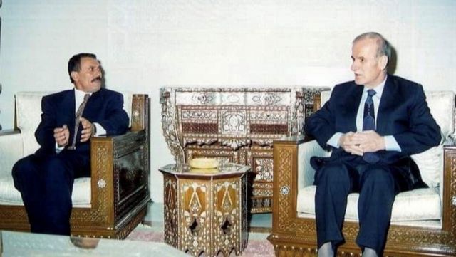 حافظ الأسد في حديث مع علي عبد الله صالح