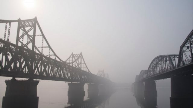 中朝边境的大桥