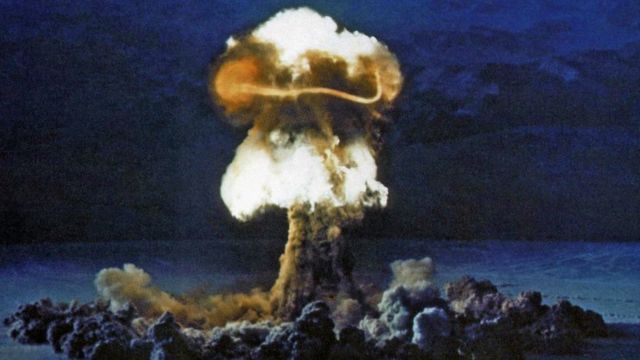 Ядерное испытание на полигоне в Неваде 25 июня 1957 года