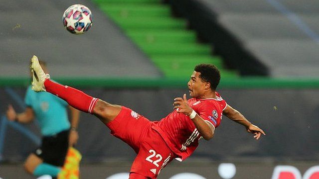 Serge Gnabry in action for Bayern Munich in the Champions League