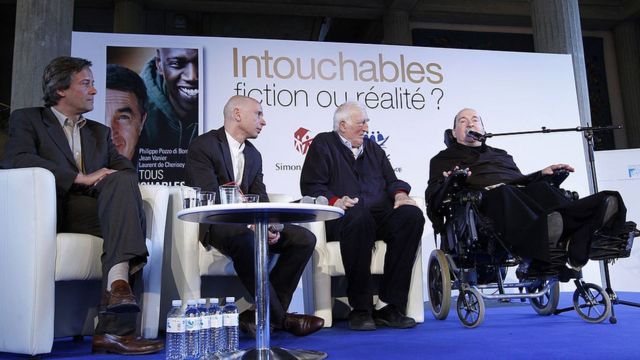 Jean Vanier co-wrote a book about disability with tetraplegic businessman Philippe Pozzo di Borgo