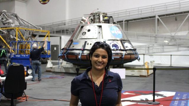 Dr Varsha Jain at the Johnson Space Center