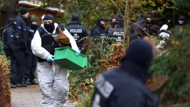 Police carried out searches in 11 of Germany's 16 states