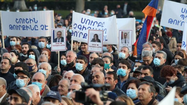 Demonstrations demanding Pashinyan's resignation are held in Armenia