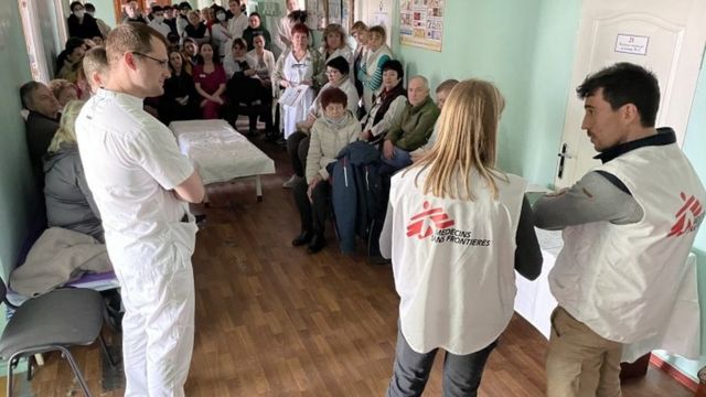 Locals take a course in a hospital
