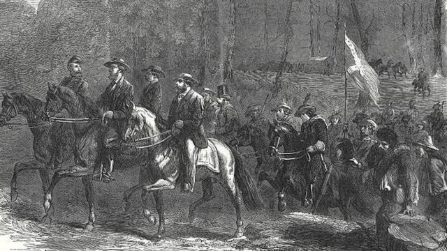 في 1 يوليو 1865 تحرك ديفيس وحكومته جنوبا على أمل الوصول إلى منطقة يمكنه مواصلة الحرب منها قبل 5 أيام من أسره