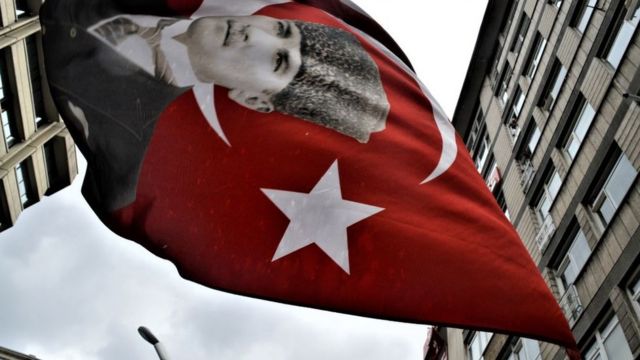 Türk bayrağı ve Atatürk
