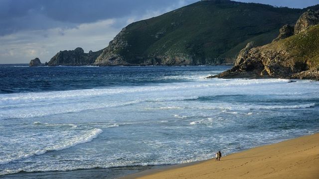 Imagen de una playa de la Coruña.