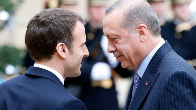 Erdogan and Macron (Archives)