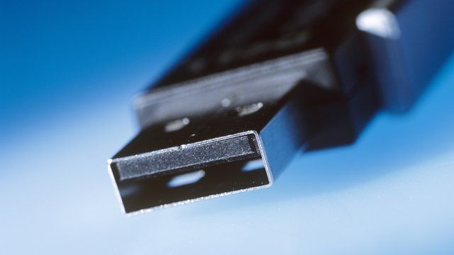 Close up of a USB stick