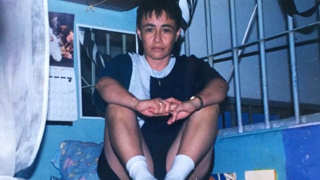 Marta Álvarez en la cárcel de mujeres en Cali, en 1999.