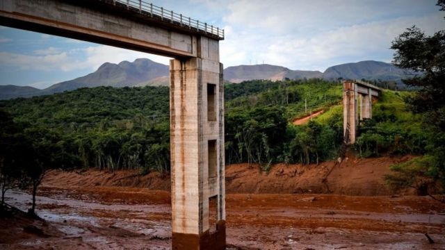 Região afetada por rompimento de barragem em Brumadinho (MG)