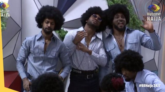 BBNaija Liquorose and Emmanuel kiss, Jackie B, Michael mata plus oda  highlights of di Saturday night party - BBC News Pidgin