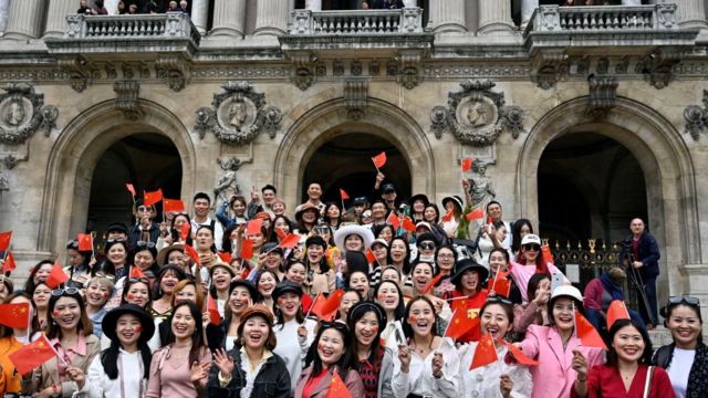 Turistas chinos en París