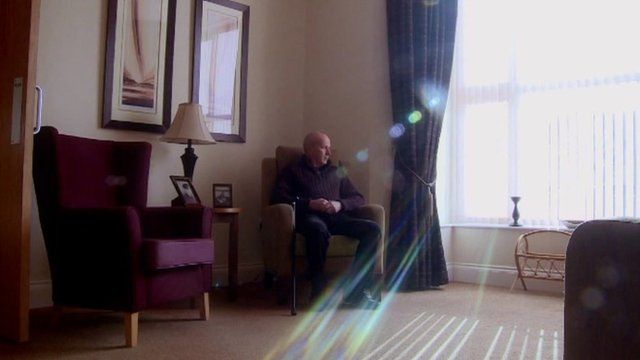 Chris Roberts in the care home